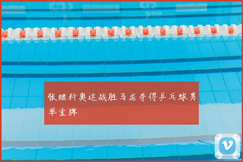 张继科奥运战胜马龙夺得乒乓球男单金牌